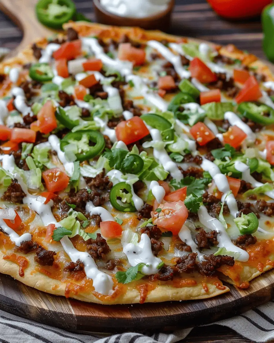 Cool Ranch Taco Pizza: Easy Family Favorite with Turkey Bacon