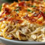 Creamy Southern Spaghetti Bake