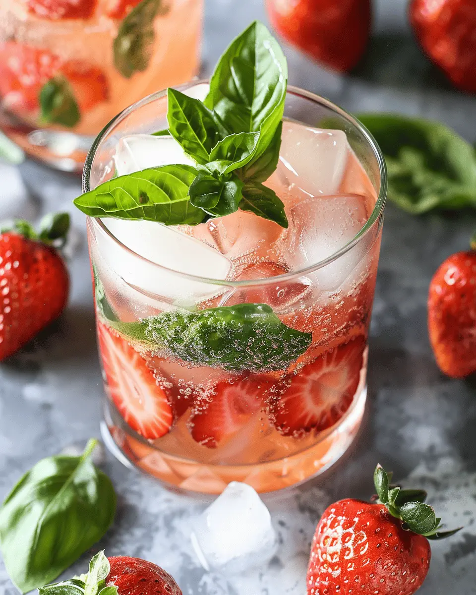 Strawberry Basil Gin Fizz: A Refreshing Twist for Summer Sips