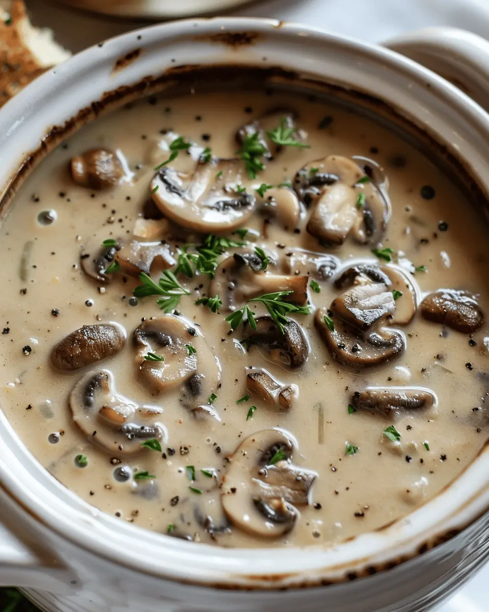Crockpot Mushroom Soup: Easy Comfort Food with Turkey Bacon