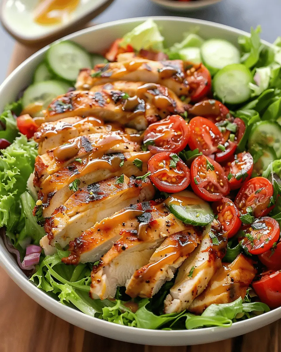 Best Honey Mustard Chicken Salad with Turkey Bacon Twist