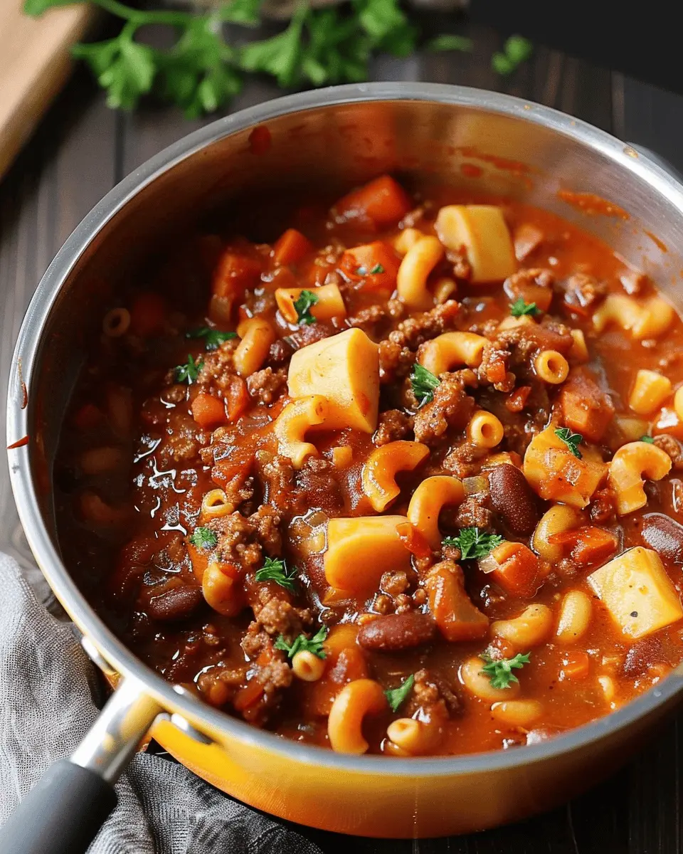 One Pot Chili Mac: Easy Recipe with Turkey Bacon and Chicken Ham