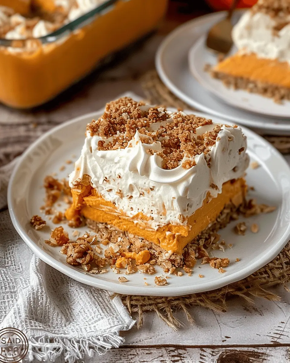 Pumpkin Delight Lush Dessert: Easy Indulgence for Fall Gatherings
