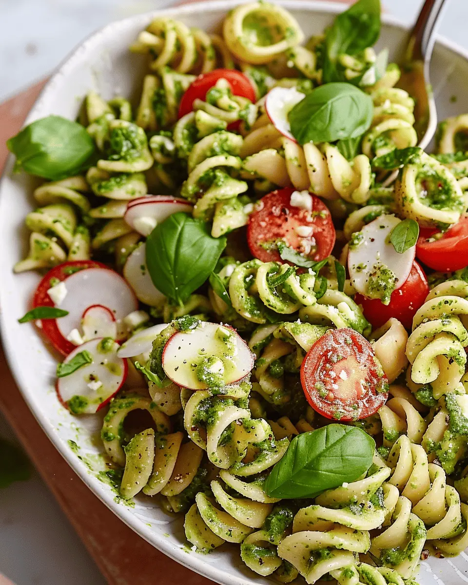 Pesto Pasta Salad: The Best Fresh Twist with Turkey Bacon