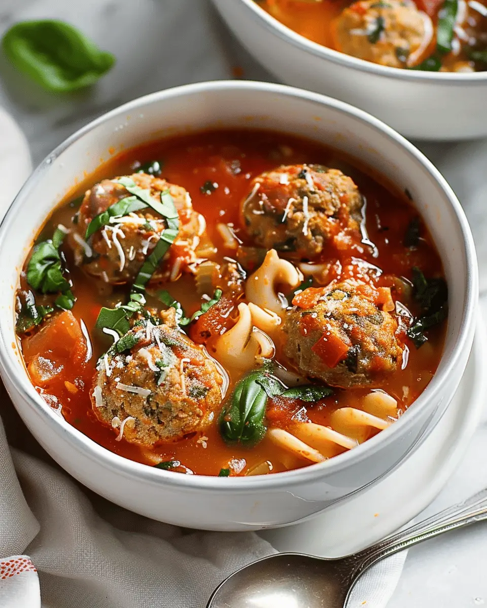 Italian Meatball Soup: A Cozy, Family-Style Delight to Savor