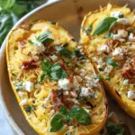 Easy Baked Feta Spaghetti Squash