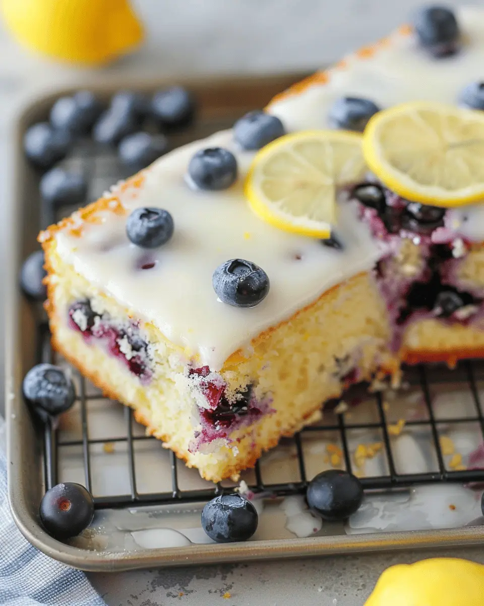 Lemon Blueberry Sheet Cake: The Best Easy Dessert for You