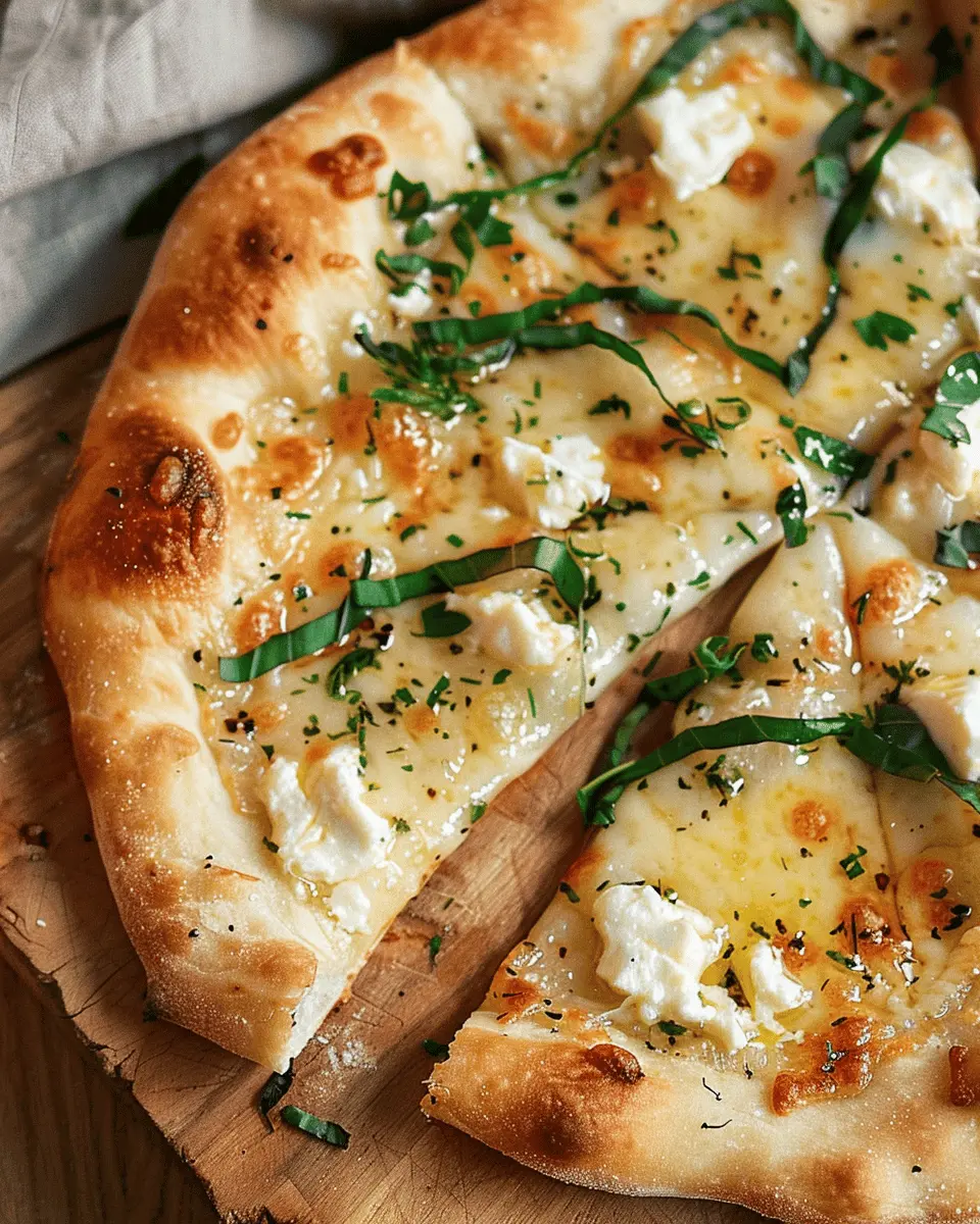 Crispy White Pizza with Ricotta and Asiago: A Savory Delight