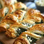 Spinach and Feta Puff Pastry Twists