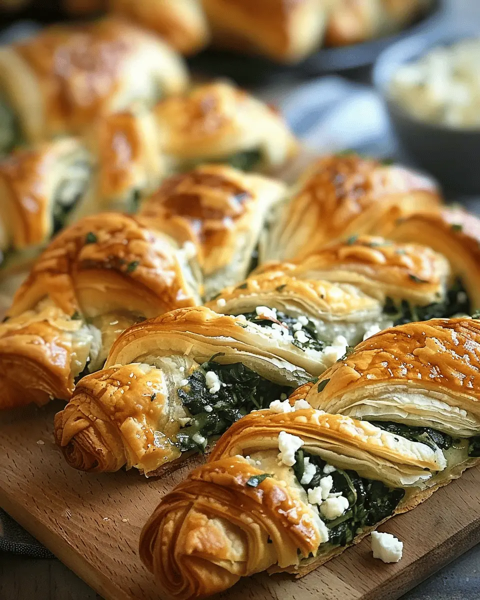 Spinach and Feta Puff Pastry Twists: A Quick and Tasty Treat