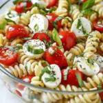 Creamy Caprese Pasta Salad