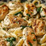 Healthy Garlic Parmesan Chicken Pasta Recipe