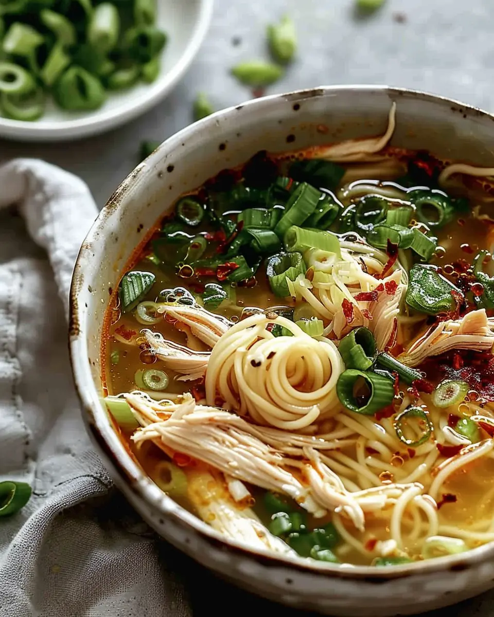 Aromatic Ginger Scallion Chicken Noodle Soup: The Ultimate Comfort Food