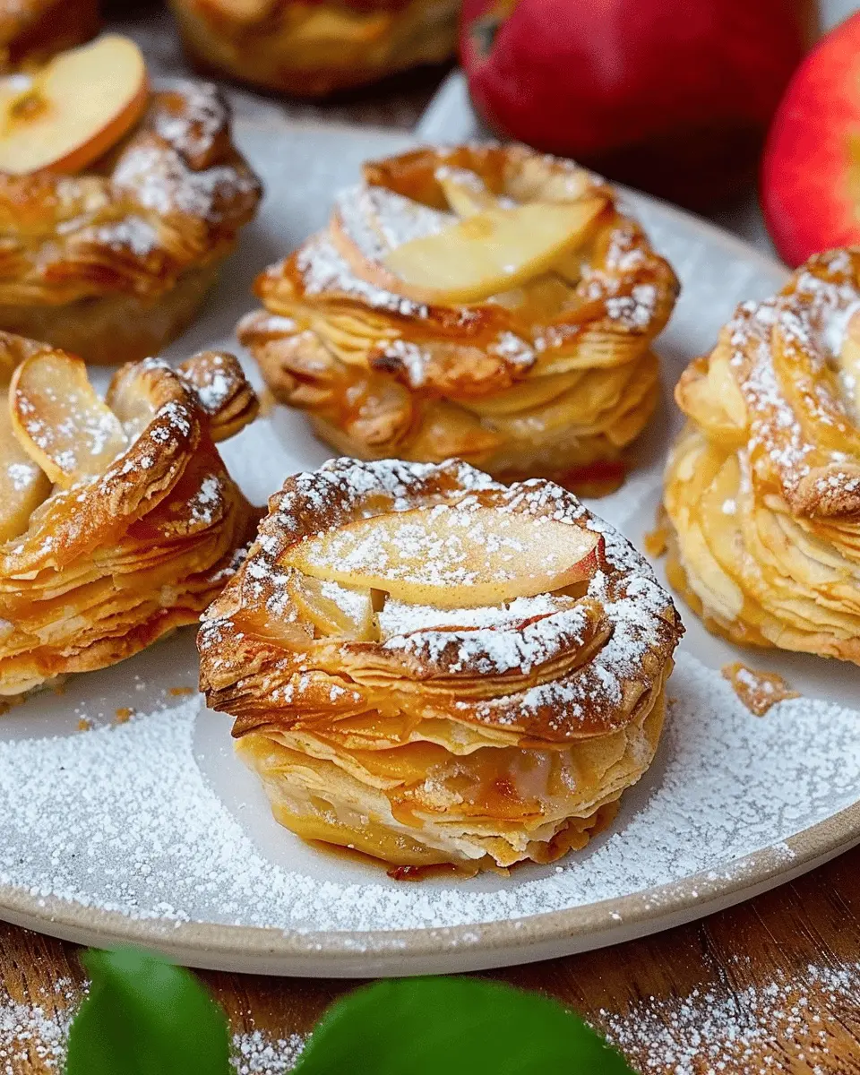 Mini Apple Pies with Puff Pastry: Easy Homemade Delight
