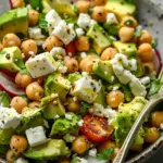 Chickpea Feta Avocado Salad