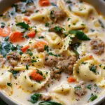 Creamy Sausage Tortellini Soup
