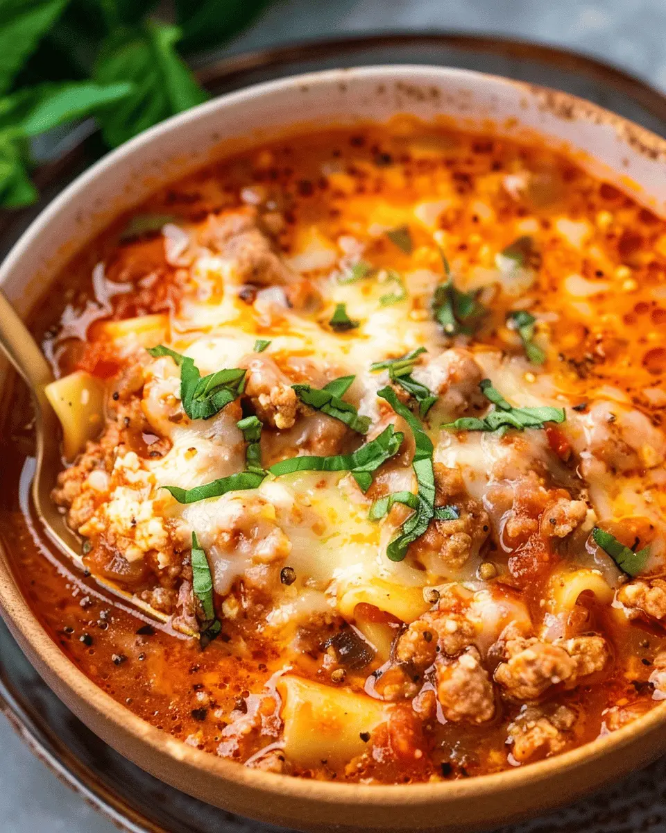 Keto Lasagna Soup: Easy Comfort Food with Turkey Bacon and Chicken Ham