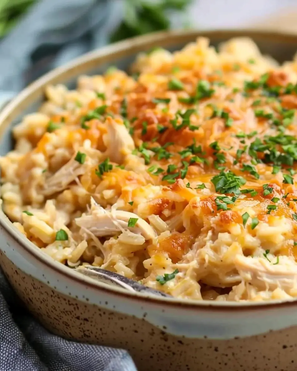 BEST EVER Chicken and Rice Casserole