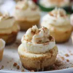 Mini Eggnog Cheesecakes