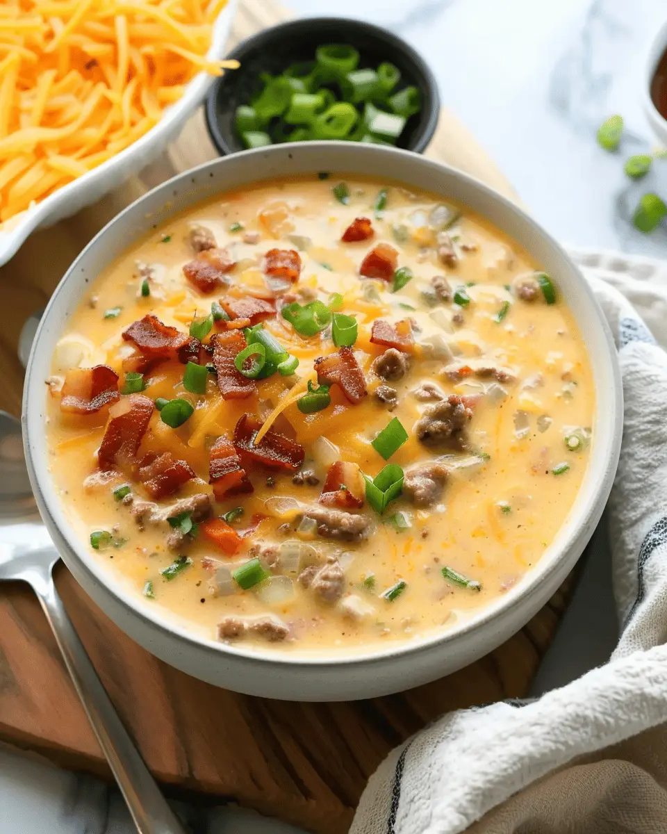 Bacon Cheeseburger Soup: Indulgent Comfort Food for Cozy Nights