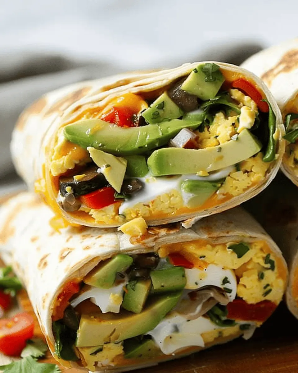 Low Carb Breakfast Burrito: Easy Eggs, Avocado, and Veggies