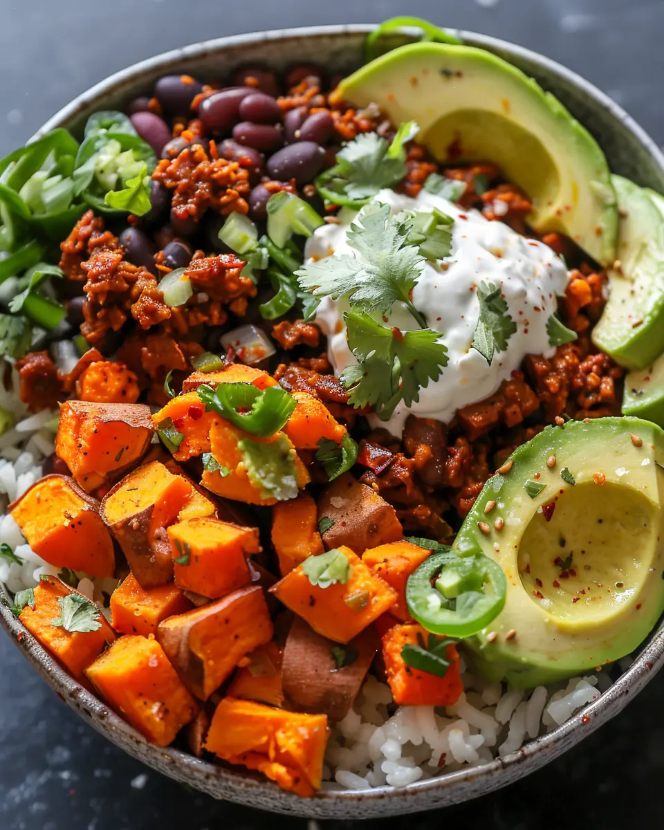 Sweet Potato Taco Bowl: Easy Recipe with Turkey Bacon Twist