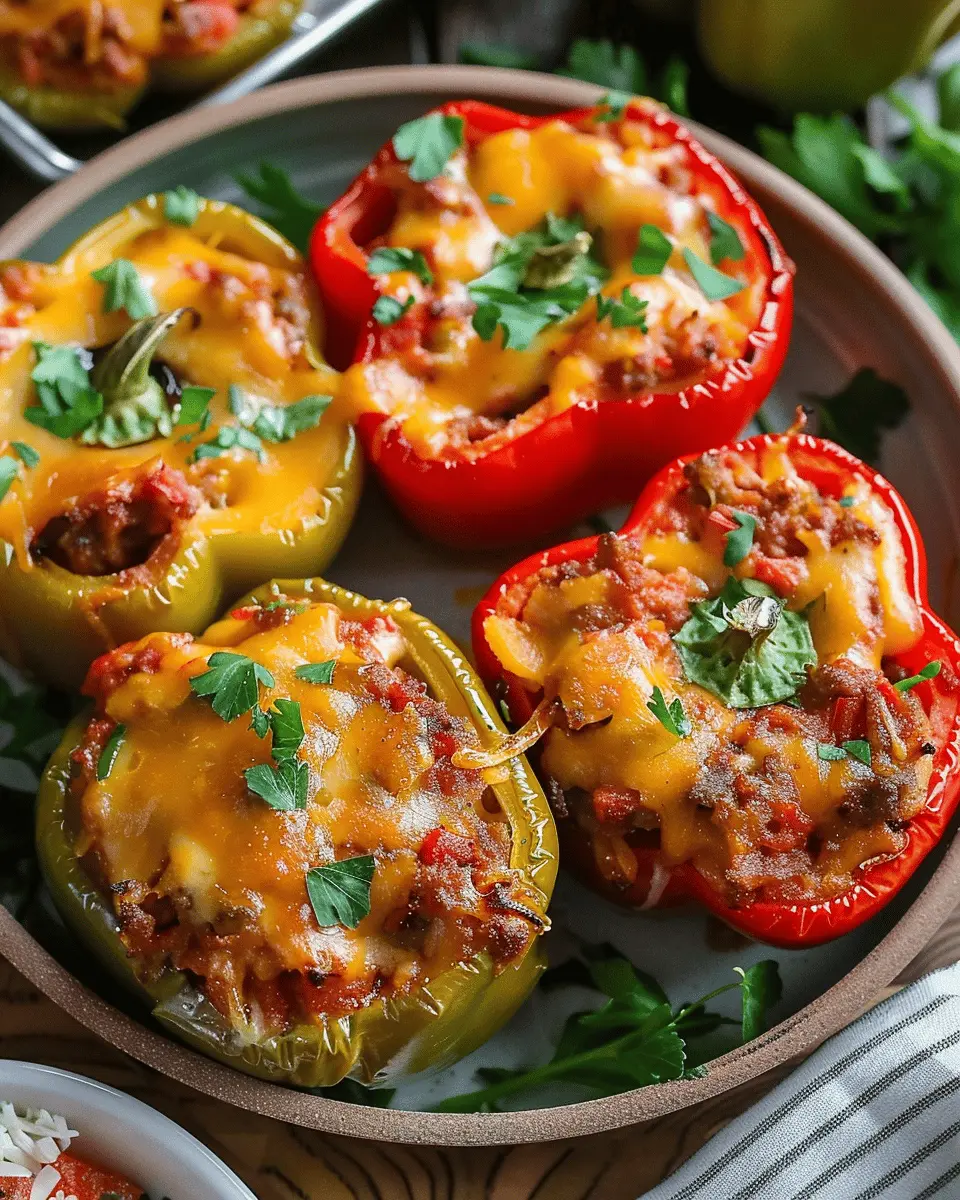 Easy Stuffed Bell Peppers: A Healthy Delight with Turkey Bacon