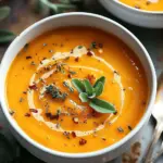 Spicy Butternut Squash and Sweet Potato Soup