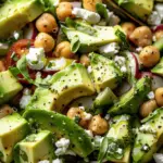 Chickpea Feta Avocado Salad