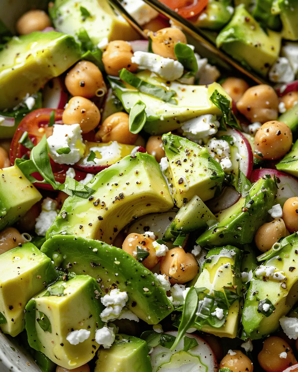 Chickpea Feta Avocado Salad: A Fresh and Easy Delight