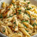 Healthy Garlic Parmesan Chicken Pasta Recipe