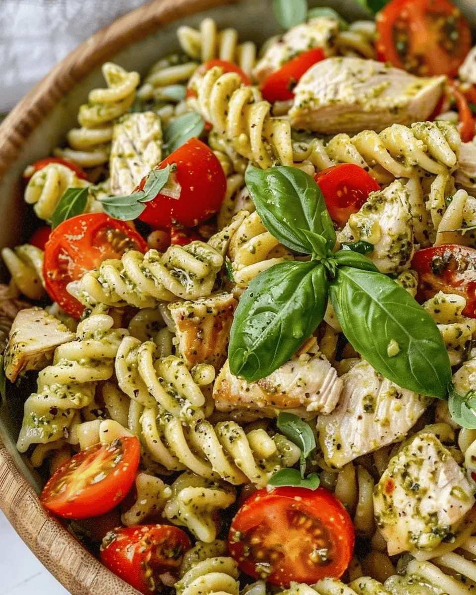 Easy Chicken Pesto Pasta Salad: A Flavorful Twist with Turkey Bacon