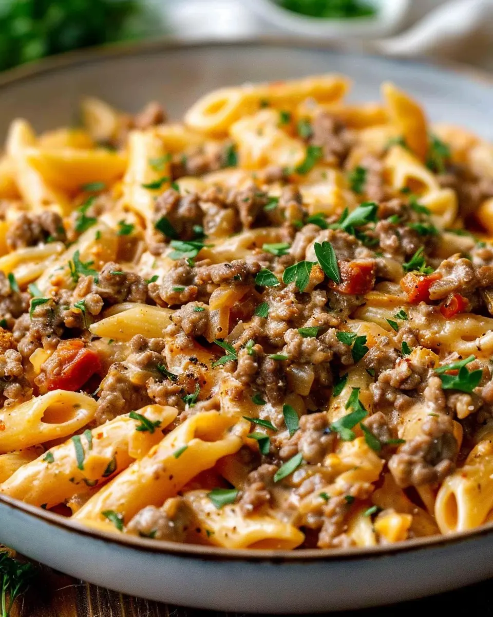 High Protein Creamy Beef Pasta Recipe for Quick Weeknight Dinners