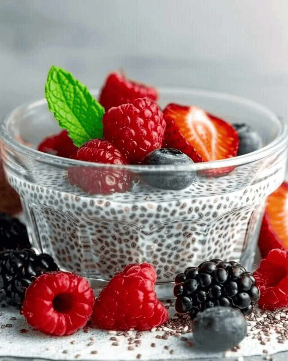 Chia Seed Pudding: Indulgent Coconut Milk & Berries Delight