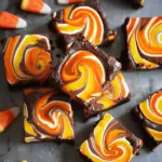 Candy Corn Swirl Brownies