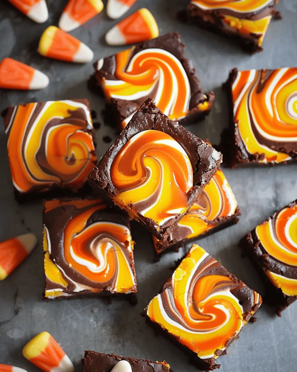 Candy Corn Swirl Brownies: An Indulgent Fall Delight for Everyone