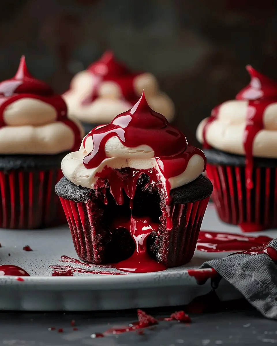 halloween vampire bite cupcakes: indulgent treats for spooky fun