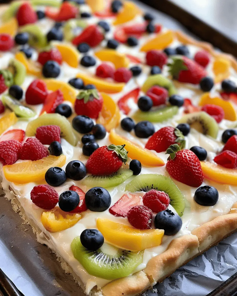 Special Ingredient Fruit Pizza: A Sweet Twist for Everyone