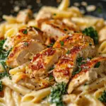 Healthy Garlic Parmesan Chicken Pasta Recipe