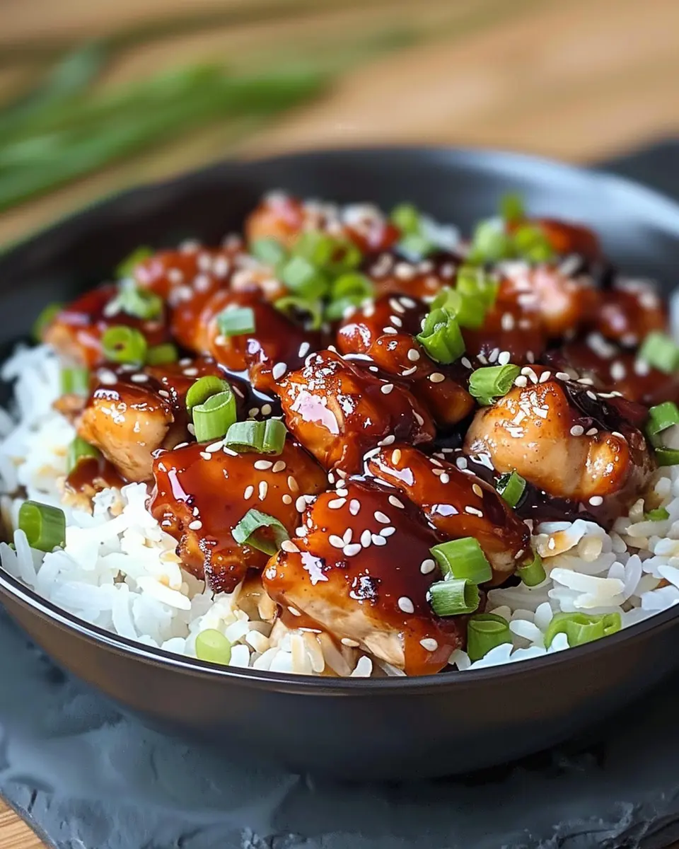 Honey BBQ Chicken Rice
