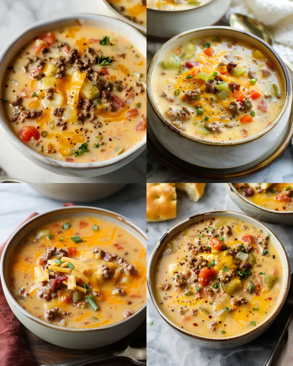 Cheeseburger Soup: Easy and Indulgent Comfort in a Bowl