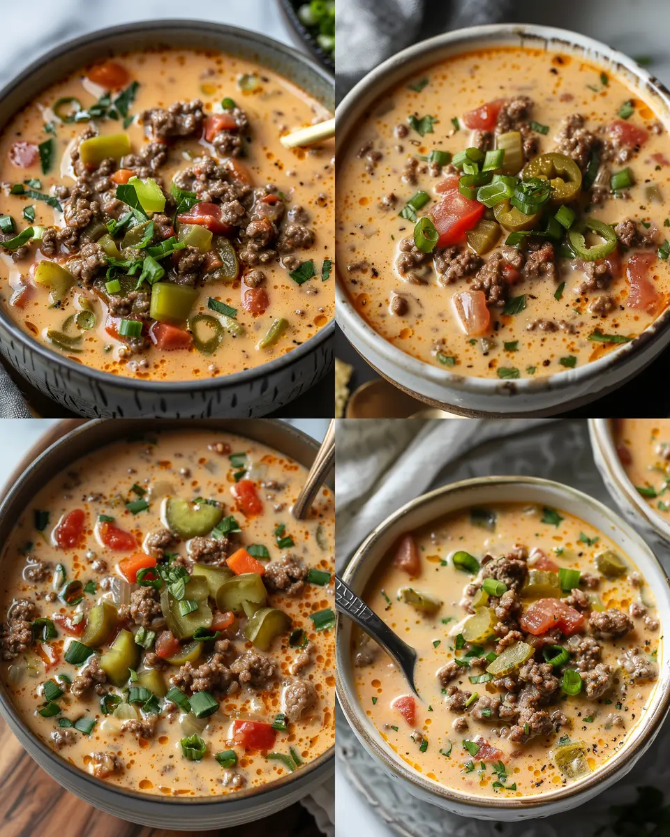 Keto Cheeseburger Soup: Easy, Comforting Taste with Turkey Bacon