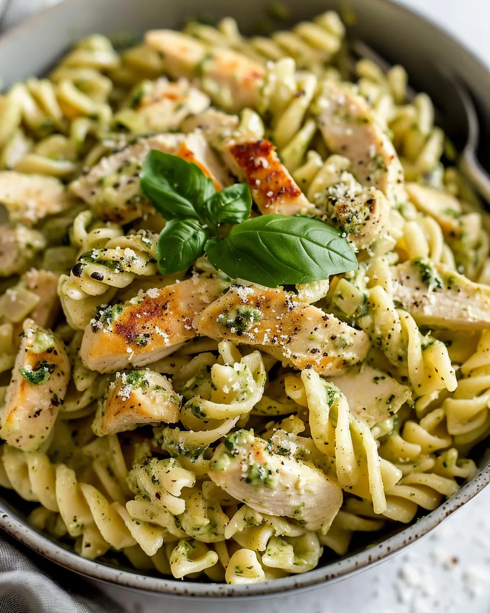 One Pot Creamy Pesto Chicken Pasta: Easy and Indulgent Meal