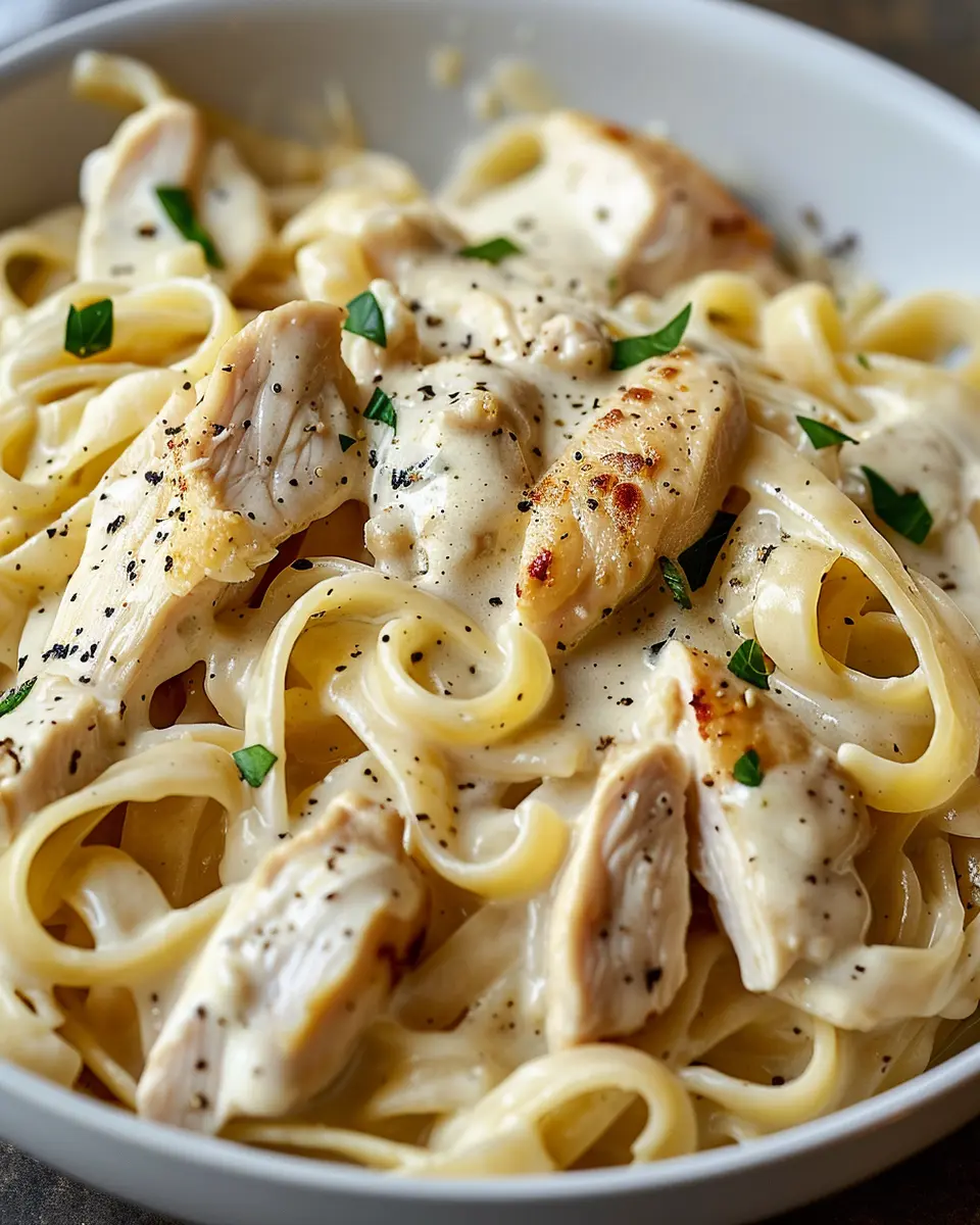 Chicken Alfredo Pasta: Easy Recipe with Turkey Bacon Delight