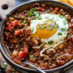 Breakfast Chili and Eggs