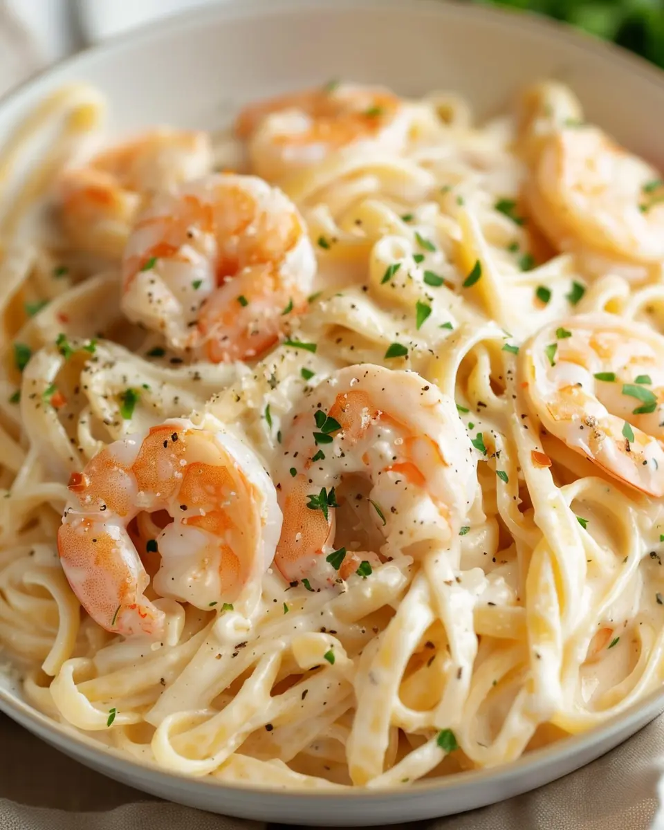Shrimp Alfredo Fettuccine