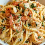 Creamy Tuscan Shrimp Linguine