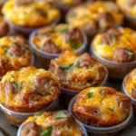 High-Protein Pancake Sausage Mini Muffins