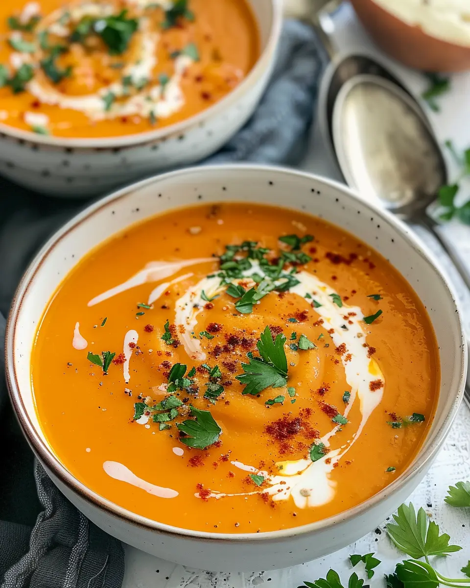 Spicy Butternut Squash Sweet Potato Soup for Cozy Evenings