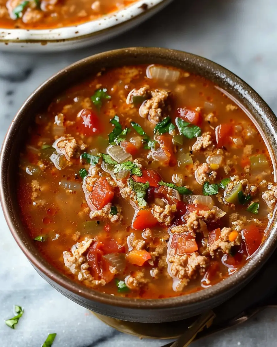 Easy Stuffed Pepper Soup: A Flavorful Twist with Turkey Bacon